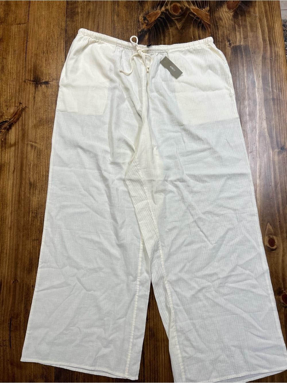 J. Crew Airy Gauze Beach Pant Coverup in Ivory Size Large NWT - Picture 4 of 11